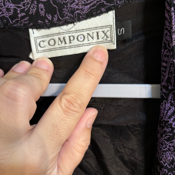 Componix womens vintage boho hippie witchy whimisigoth duster cardigan purple S - Picture 4 of 5